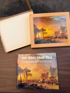 The West That Was Coffee Table Book - Sunset Landscape Cover